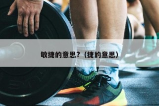 敏捷的意思?（捷的意思）