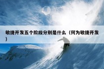 敏捷开发五个阶段分别是什么（何为敏捷开发）