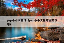 psp小小大星球（psp小小大星球图文攻略）