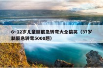 6～12岁儿童脑筋急转弯大全搞笑（37岁脑筋急转弯5000题）