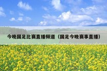 今晚国足比赛直播频道（国足今晚赛事直播）