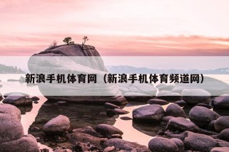 新浪手机体育网（新浪手机体育频道网）