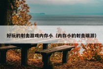 好玩的射击游戏内存小（内存小的射击端游）