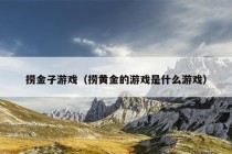 捞金子游戏（捞黄金的游戏是什么游戏）