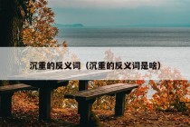 沉重的反义词（沉重的反义词是啥）