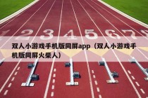 双人小游戏手机版同屏app（双人小游戏手机版同屏火柴人）