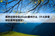 黑神话悟空在steam里叫什么（六小龄童评价黑神话悟空）