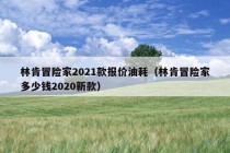 林肯冒险家2021款报价油耗（林肯冒险家多少钱2020新款）