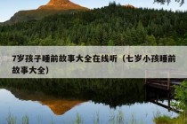 7岁孩子睡前故事大全在线听（七岁小孩睡前故事大全）