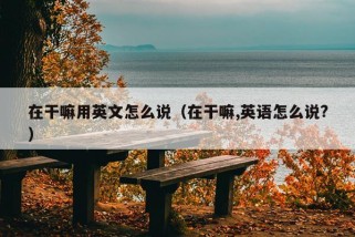 在干嘛用英文怎么说（在干嘛,英语怎么说?）