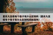 重庆九宫格每个格子有什么区别吗（重庆九宫格每个格子有什么区别吗蚂蚁森林）