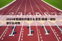 2024年敏捷的豹是什么意思:敏捷一般形容什么动物