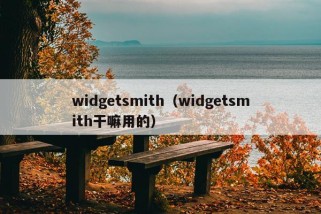 widgetsmith（widgetsmith干嘛用的）