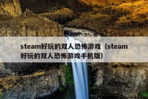 steam好玩的双人恐怖游戏（steam好玩的双人恐怖游戏手机版）