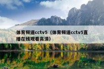 体育频道cctv5（体育频道cctv5直播在线观看高清）