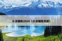 小法辅助2024（小法辅助天赋）