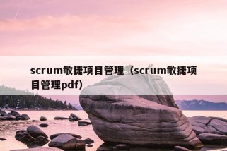 scrum敏捷项目管理（scrum敏捷项目管理pdf）