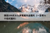 情侣108式小人简笔画大全图片（一百零八个招式图片）