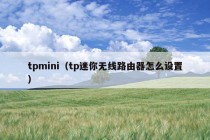 tpmini（tp迷你无线路由器怎么设置）