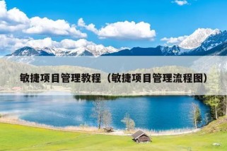 敏捷项目管理教程（敏捷项目管理流程图）