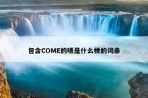 包含COME的喂是什么梗的词条