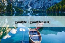 gym造句（gym造句6年级）