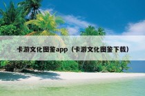 卡游文化图鉴app（卡游文化图鉴下载）