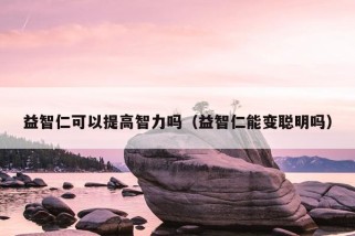 益智仁可以提高智力吗（益智仁能变聪明吗）