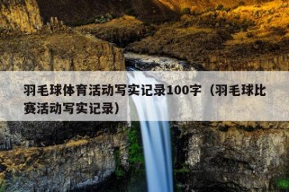 羽毛球体育活动写实记录100字（羽毛球比赛活动写实记录）