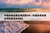 中国体育彩票足球彩票500（中国体育彩票足球彩票怎样买的）