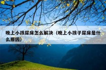 晚上小孩尿床怎么解决（晚上小孩子尿床是什么原因）