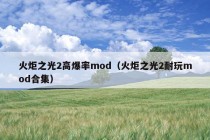 火炬之光2高爆率mod（火炬之光2耐玩mod合集）