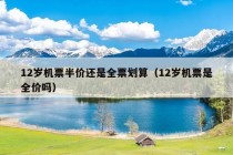 12岁机票半价还是全票划算（12岁机票是全价吗）