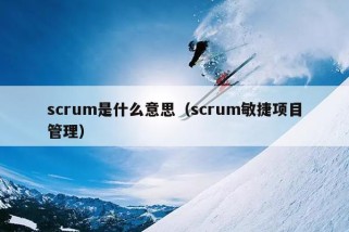 scrum是什么意思（scrum敏捷项目管理）