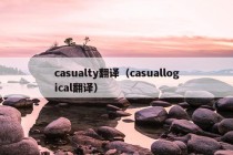 casualty翻译（casuallogical翻译）