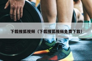 下载搜狐视频（下载搜狐视频免费下载）