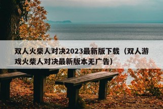 双人火柴人对决2023最新版下载（双人游戏火柴人对决最新版本无广告）