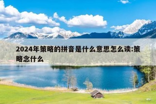 2024年策略的拼音是什么意思怎么读:策略念什么