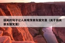 搞笑的句子让人笑喷发朋友圈文案（关于搞笑朋友圈文案）