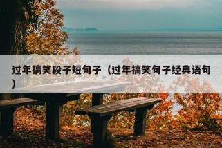 过年搞笑段子短句子（过年搞笑句子经典语句）