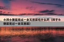 小孩小便尿完过一会又想尿吃什么药（孩子小便尿完过一会又想尿）