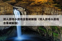 双人游戏小游戏合集破解版（双人游戏小游戏合集破解版）