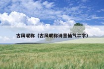 古风昵称（古风昵称诗意仙气二字）