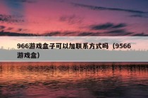 966游戏盒子可以加联系方式吗（9566游戏盒）