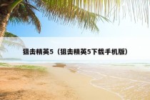 狙击精英5（狙击精英5下载手机版）