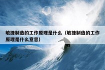 敏捷制造的工作原理是什么（敏捷制造的工作原理是什么意思）