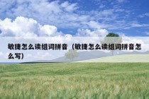 敏捷怎么读组词拼音（敏捷怎么读组词拼音怎么写）