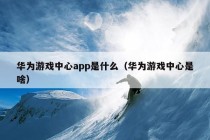 华为游戏中心app是什么（华为游戏中心是啥）