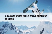 2024年机灵敏捷是什么生肖动物:机灵敏捷的意思