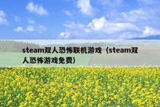 steam双人恐怖联机游戏（steam双人恐怖游戏免费）